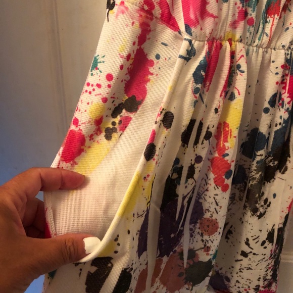 Forever 21 paint splatter tank top Sz S - Picture 2 of 4